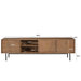 Kast Ravenstein Mangohout Naturel hout 180x50x40 cm-TV-meubels-Livingfurn
