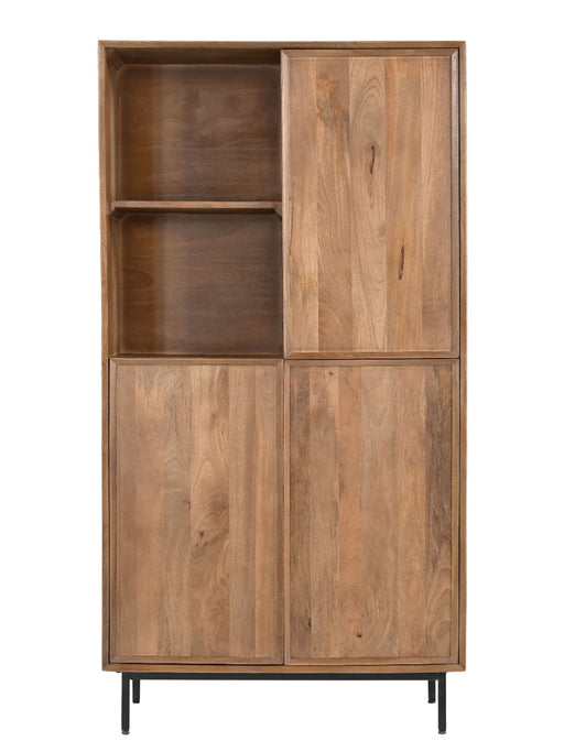 Kast Ravenstein Mangohout Naturel hout 40x170x90 cm-Opbergkasten-Livingfurn