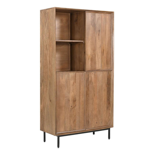 Kast Ravenstein Mangohout Naturel hout 40x170x90 cm-Opbergkasten-Livingfurn