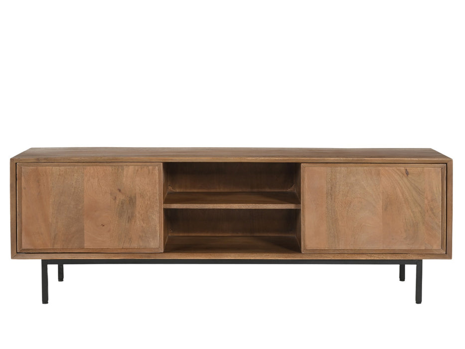 Kast Ravenstein Mangohout Naturel hout 40x50x150 cm-TV-meubels-Livingfurn