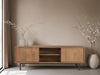Kast Ravenstein Mangohout Naturel hout 40x50x150 cm-TV-meubels-Livingfurn