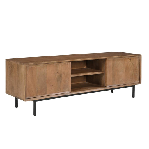 Kast Ravenstein Mangohout Naturel hout 40x50x150 cm-TV-meubels-Livingfurn