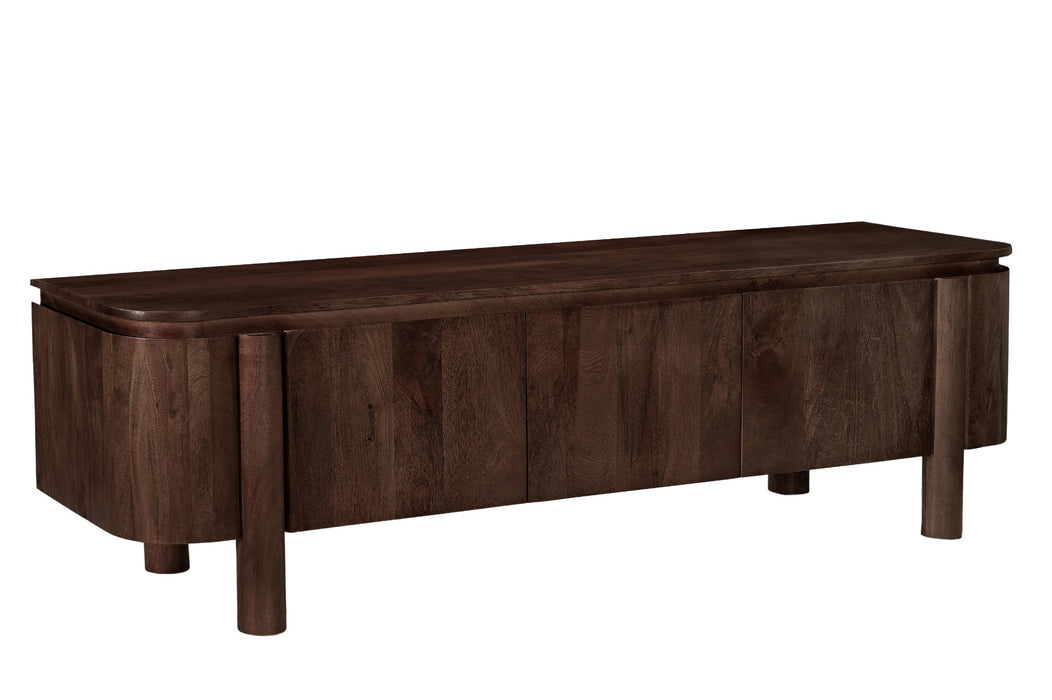 Kast Salano Mangohout Bruin 170x43x50 cm-TV-meubels-Livingfurn