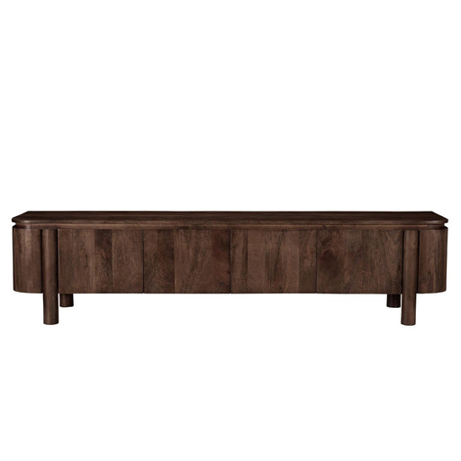 Kast Salano Mangohout Bruin 210x43x50 cm-TV-meubels-Livingfurn