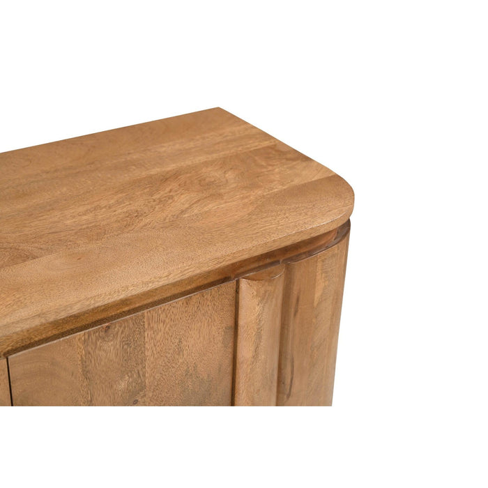 Kast Salano Mangohout Naturel hout 115x43x150 cm-Opbergkasten-Livingfurn