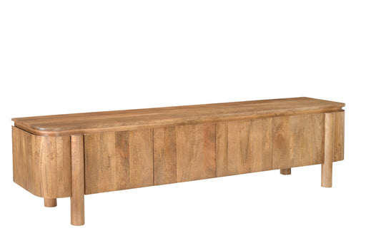 Kast Salano Mangohout Naturel hout 210x43x50 cm-TV-meubels-Livingfurn