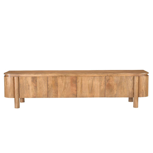Kast Salano Mangohout Naturel hout 210x43x50 cm-TV-meubels-Livingfurn