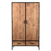 Kast Sturdy Mangohout Naturel hout 100x40x170 cm-Opbergkasten-Livingfurn