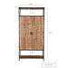 Kast Sturdy Mangohout Naturel hout 100x40x210 cm-Opbergkasten-Livingfurn
