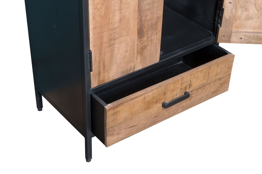 Kast Sturdy Mangohout Naturel hout 65x40 cm-Opbergkasten-Livingfurn