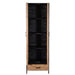 Kast Sturdy Mangohout Naturel hout 65x40x200 cm-Opbergkasten-Livingfurn