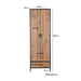 Kast Sturdy Mangohout Naturel hout 65x40x200 cm-Opbergkasten-Livingfurn