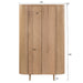 Kast Tobago Eikenhout fineer Naturel hout 115x43x180 cm-Opbergkasten-Livingfurn