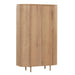 Kast Tobago Eikenhout fineer Naturel hout 115x43x180 cm-Opbergkasten-Livingfurn