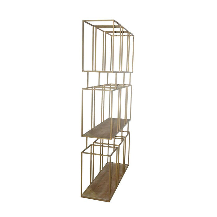 Kast Vakkenkast Beige-Opbergkasten-PTMD