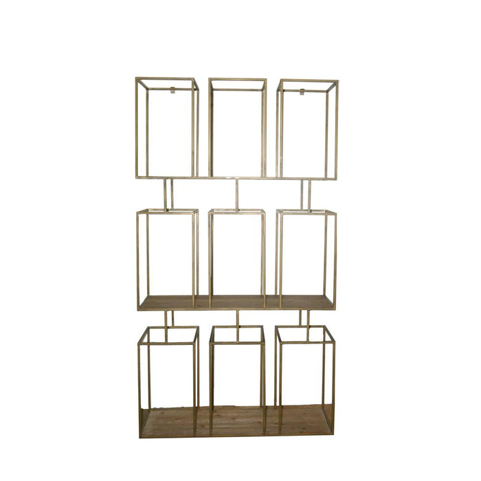 Kast Vakkenkast Beige-Opbergkasten-PTMD