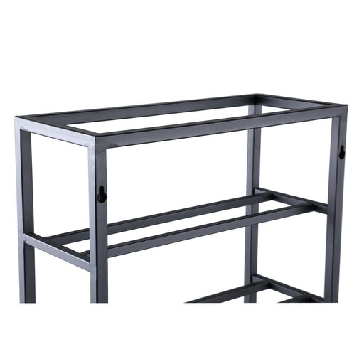 Kast Vakkenkast Zwart 15x35 cm Rechthoekig-PTMD