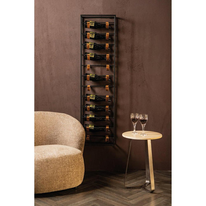 Kast Vakkenkast Zwart 15x40 cm Rechthoekig-PTMD