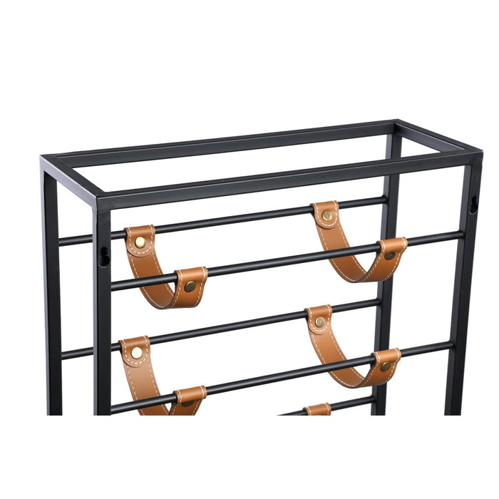 Kast Vakkenkast Zwart 15x40 cm Rechthoekig-PTMD