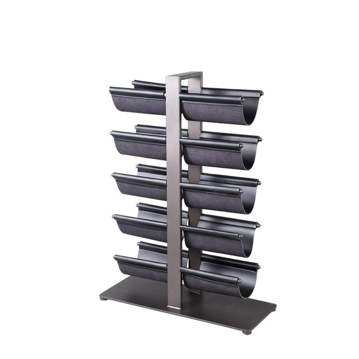 Kast Vakkenkast Zwart 18x45 cm-Opbergkasten-PTMD
