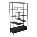 Kast Vakkenkast Zwart 40x110 cm Vakkenkasten-Opbergkasten-PTMD