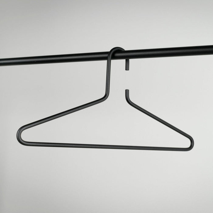 Kledinghangers SENZA 6 Staal Zwart 41.5x1x21cm Spinder Design-Kledinghangers-Spinder