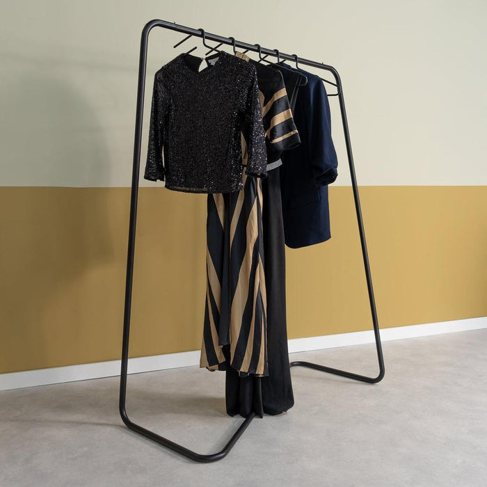 Kledingrek HANG-ON Staal Zwart 118x57x160cm Spinder Design-Kapstokken-Spinder