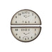 Klok 2 Pieces Paris London Metaal Bruin 74x34x7 cm-Klokken-J-Line