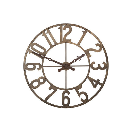Klok Bruin Clock movement Rond 105 cm 105x105x10 cm-Klokken-J-Line