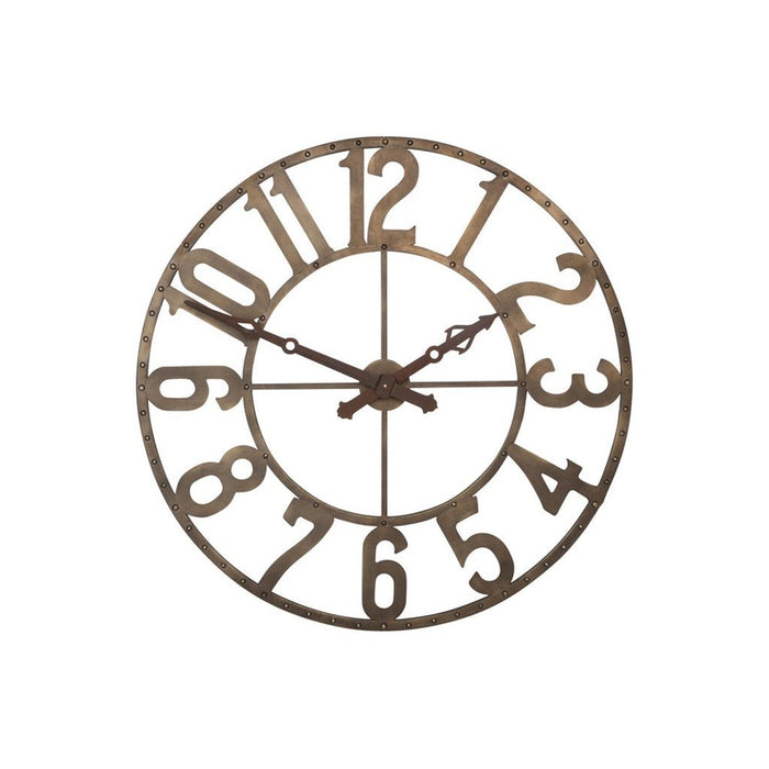 Klok Bruin Clock movement Rond 105 cm 105x105x10 cm-Klokken-J-Line