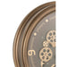Klok Bruin Kunststof Antiek 52 cm-Wanddecoratie-J-Line