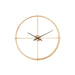 Klok Bruin Metaal Rond 80 cm 80x80x9 cm-Klokken-J-Line