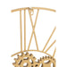 Klok Goud Kunststof Rond 80 cm 80x80x4 cm-Klokken-J-Line