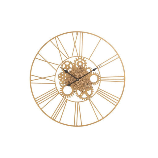 Klok Goud Kunststof Rond 80 cm 80x80x4 cm-Klokken-J-Line