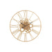 Klok Goud Kunststof Rond 80 cm 80x80x4 cm-Klokken-J-Line