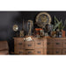 Klok Goud Mdf Antiek 50 cm 50x50x8 cm-Klokken-J-Line