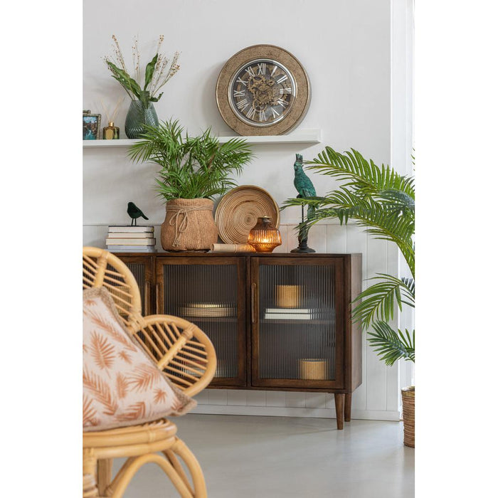 Klok Goud Mdf Antiek 50 cm-Wanddecoratie-J-Line