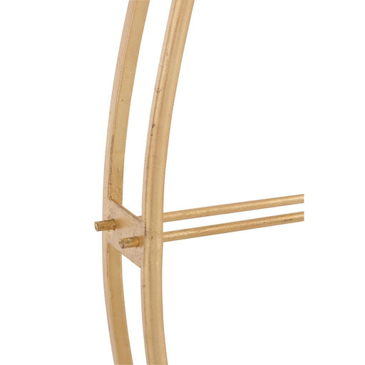 Klok Goud Metaal Ovaal 126x92 cm-Klokken-J-Line