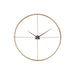 Klok Goud Metaal Rond 127 cm 127x127x10.5 cm-Klokken-J-Line