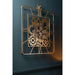 Klok Goud Metaal Vierkant 91x78 cm-Klokken-J-Line