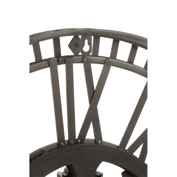 Klok Grijs Kunststof Antiek 60 cm-Wanddecoratie-J-Line