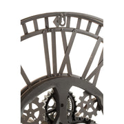 Klok Grijs Metaal Antiek 7x60 cm-Klokken-J-Line