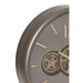 Klok Grijs Metaal S 9x39 cm-Wanddecoratie-J-Line