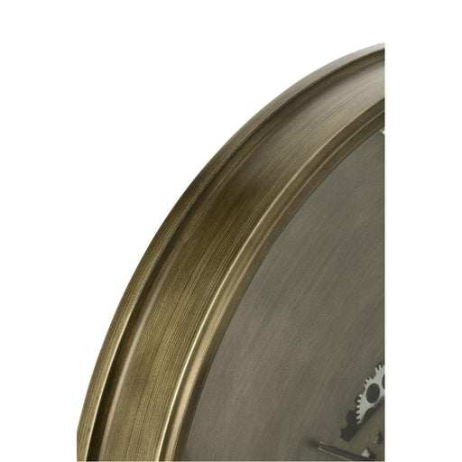 Klok Koper Metaal Rond 80 cm 80x80x10 cm-Klokken-J-Line