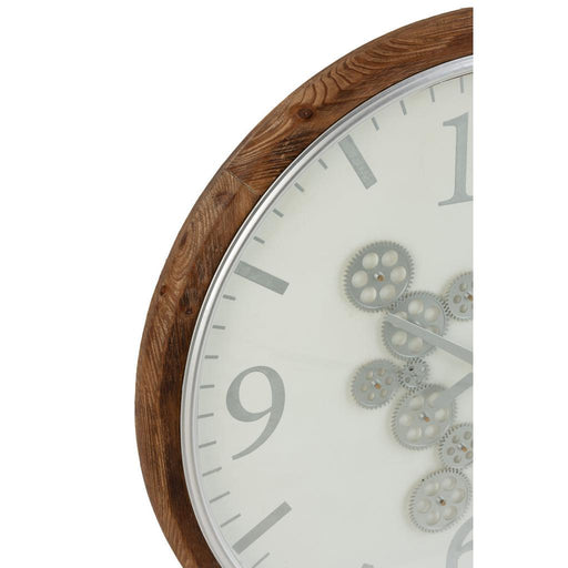 Klok Naturel Kunststof L 74 cm 74x74x5.5 cm-Klokken-J-Line