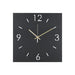 Klok TIME 40 x 40 Staal Zwart 40x3x40cm Spinder Design-Klokken-Spinder