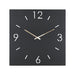 Klok TIME 60 x 60 Staal Zwart 60x3x60cm Spinder Design-Klokken-Spinder