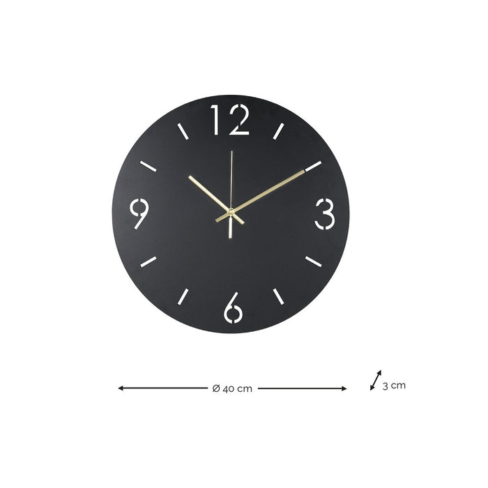 Klok TIME Ø 40 Staal Silky Taupe 40x3x40cm Spinder Design-Wanddecoratie-Spinder