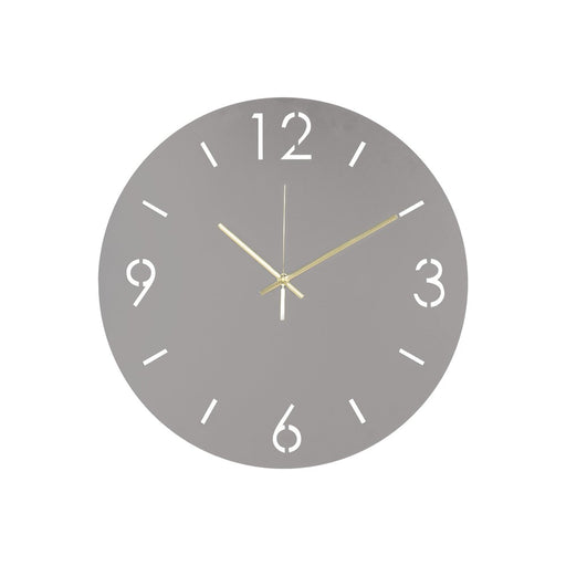 Klok TIME Ø 40 Staal Silky Taupe 40x3x40cm Spinder Design-Klokken-Spinder
