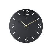Klok TIME Ø 40 Staal Zwart 40x3x40cm Spinder Design-Klokken-Spinder